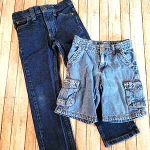 Boys Size 5 Slim Jeans & 5T Shorts